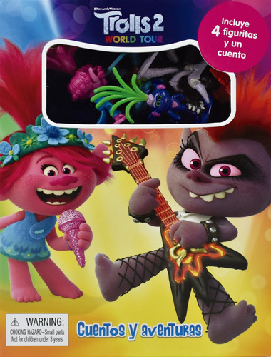 Cuentos y Aventuras: Trolls 2, de White, Erika. Serie Cuentos y Aventuras: Disney Princesa Editorial Phidal, tapa dura en español, 2021