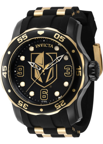 Reloj Invicta Nhl Vegas Golden Knights Para Hombre, Color Ne