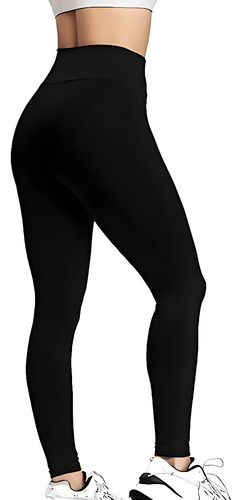 Imagem 5 de 10 de Calça Legging Preta Grossa Ultra Resistente - Muito Conforto