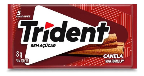 Chiclete Trident Sabor Canela 8g 1 Unidade