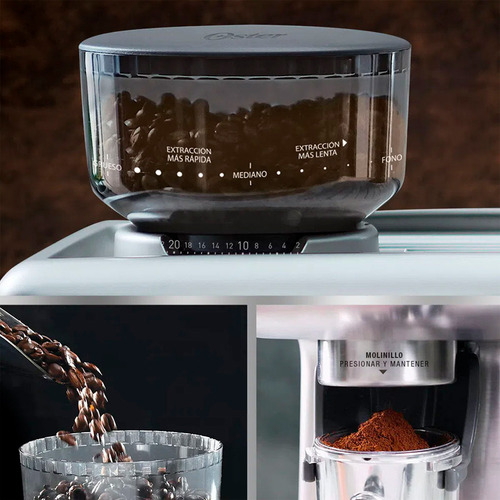 Cafetera Espresso Oster 7300 Con Molinillo Acero Inoxidable