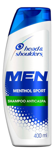 Kit C/ 4 Head & Shoulders Shampoo Men Menthol Sport 400 Ml