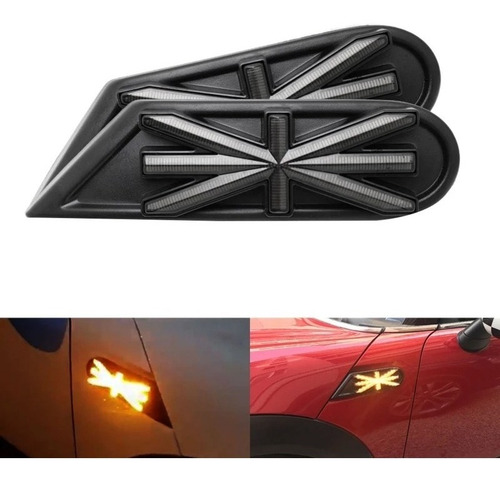 Imagen 8 de 10 de Padrisimos Cuartos Laterales Mini Cooper R55,r56,r57,r58,r59 (2 Piezas) Con Emblema O Bandera De Inglaterra