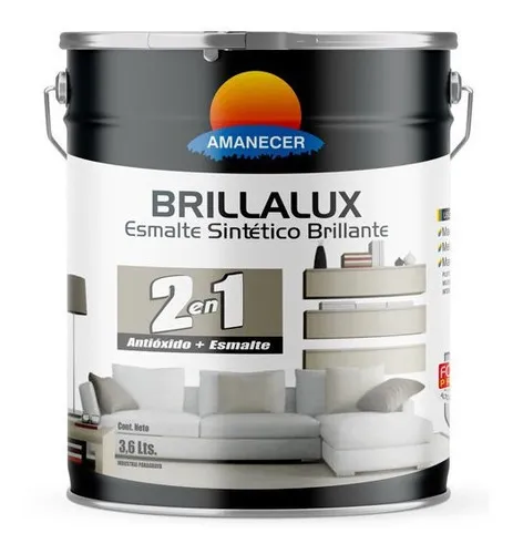 Esmalte Brillalux (2 En 1) 3,6 L  | Amanecer Color Azul