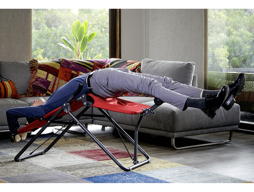 Máquina Aeróbica De Abdominales Backlounge Modelo Abdominal Rojo (Usado)