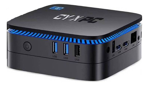 Mini PC CYXPC AK1PLUS con Windows 11 Pro, Intel 12th Gen 4-Core N100, placa gráfica Intel UHD Graphics 1.20 GHz, memoria RAM de 16GB y capacidad de almacenamiento de 16GB - 12V color negro