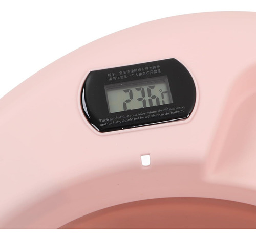 Banheira Bebê Dobrável Evita Queimaduras Resistente Prática Cor Rosa Liso
