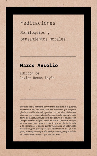 Meditaciones Soliloquios Y Pensamientos Marco Aurelio