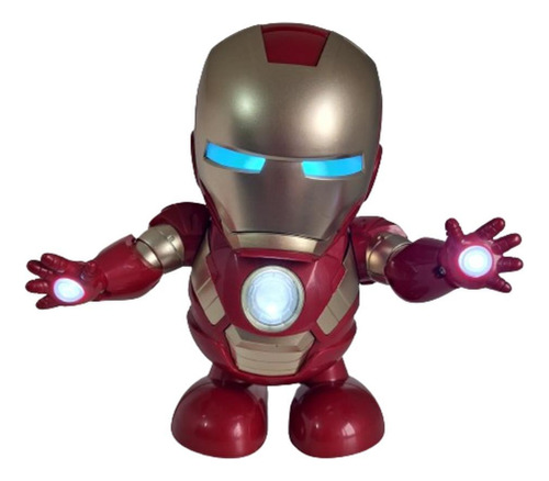 Iron Man Brinquedo Dança Com Luzes Hipnotizantes