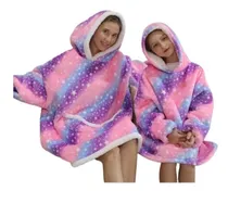 Comprar Bata Sherpa Lana Con Capucha Par Mujer Salida De Baño