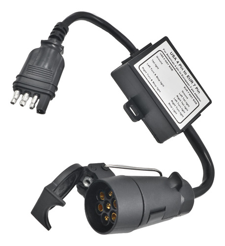 El Conector De Remolque Usa Un Enchufe Plano De 4 Pines A Un