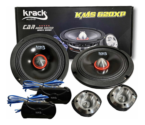 Set De Medios Open Show Krack Kms-620xp 6.5  150w Rms