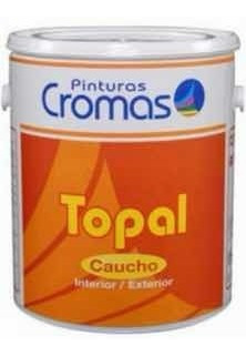 Pintura Turquesa Mar Caucho Mate Topal Cromas Galón Clase B