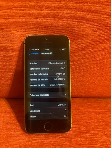 Iphone Se 32 Gb Gris Espacial Bat 100% Gris