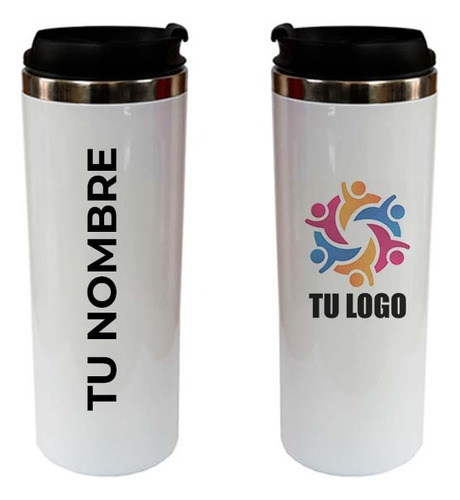 Termo Personalizado Con Tu Nombre Y Logo