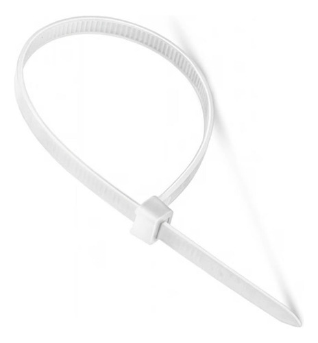 Abracadeira Nylon Thompson Branca 3,6mmx250mm Com 100 Pecas