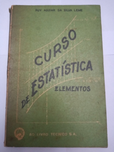 Curso De Estatística Elementos - Capa Verde (Usado)