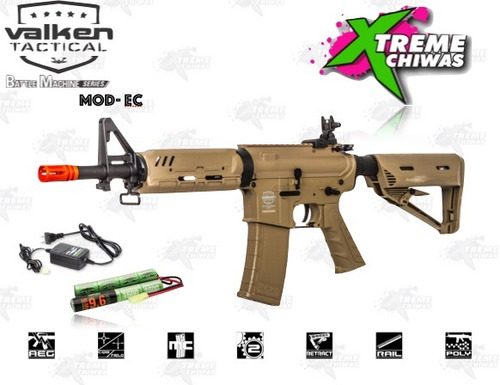 Marcadora Airsoft Bm Valken Mod Ec Eléctrica Bbs 6mm Xtreme