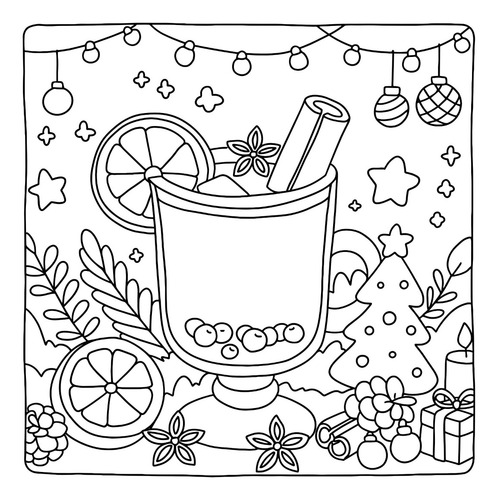Winter Fun | Libro Anillado Colorear Pintar Fibra Cuaderno