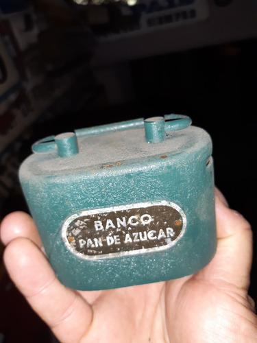 Alcancia Metal Banco  Pan De Azucar No 2 Sin Tapa Abajo