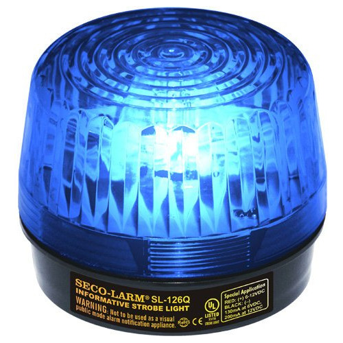 Luz Estroboscópica De Seguridad Azul Seco-larm Sl-126q / B (