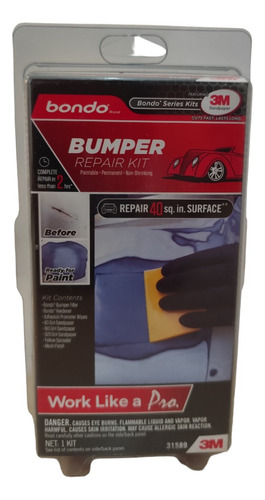 Reparador De Parachoques 3m Bando Bumper Repair Kit