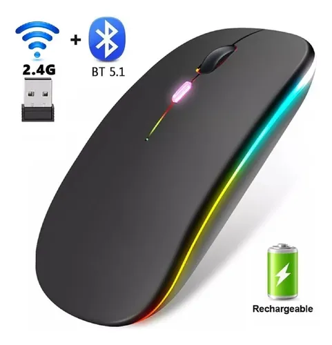 MOUSE INALAMBRICO DUAL BT+2.4HZ