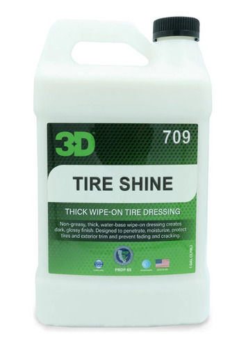 3d Tire Shine Acondicionador Protector Plasticos 4 Lts