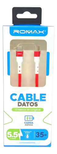 Cable Tipo C A Tipo C Romax 35w Carga Rápida Xiaomi Zte