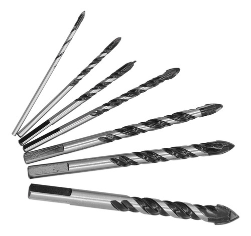 Imagen 9 de 10 de 7pcs Brocas Multifuncionales Cerámica Concreto Vidrio Madera