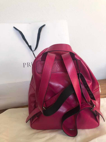 Mochila Prune Olympia Cuero Nueva Con Bolsa Original