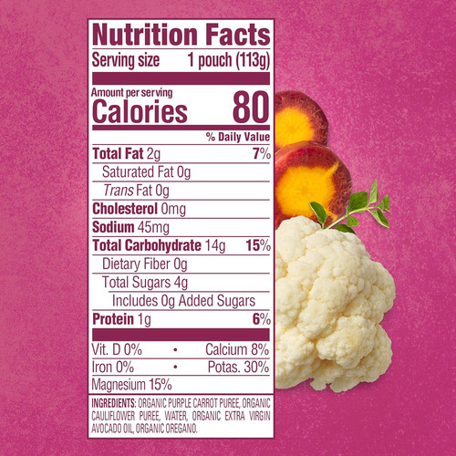 Happy Baby Organics Savory Blends Etapa 2 Comida Para Bebés,