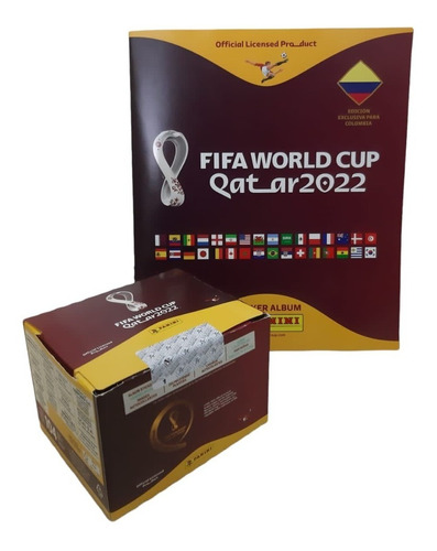 Imagen 1 de 9 de Album + Caja*104 Sobres Mundial Qatar 2022 Panini Original
