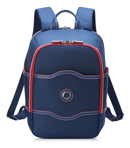 Delsey Paris Chatelet 2.0 Travel Laptop Backpack, Navy, One 