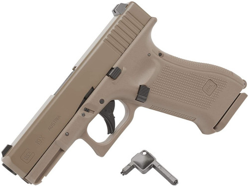 Imagen 6 de 6 de Glock 19x Coyote Gen5 Co2 Cal .177 Full Blowback / 380 Fps