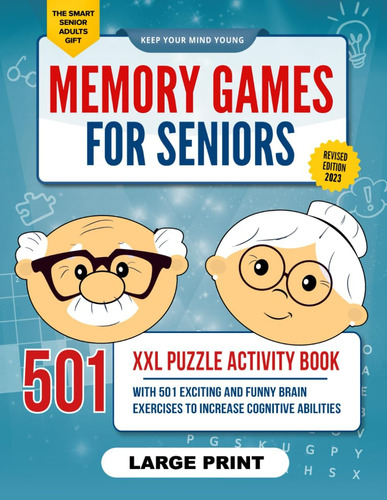 Libro: Memory Games For Seniors: A Large Print Xxl Puzzle To