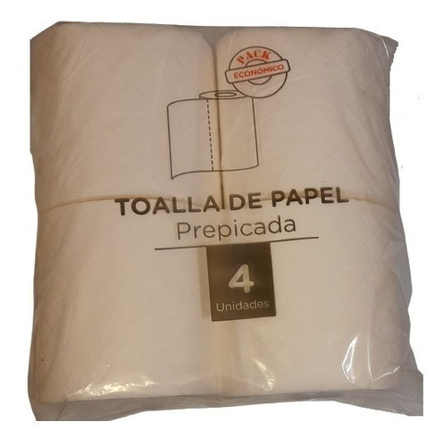 Toalla De Papel Económica 4 Rollos Hoja Simple