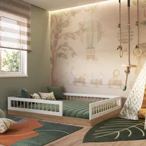 Comprar Cama Doble Montessori De Transición Infantil Afecto Marrón