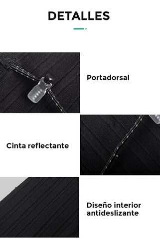 Cinturon Faja Con Botella 500ml Hidratacion Running Aonijie Negro Talle M