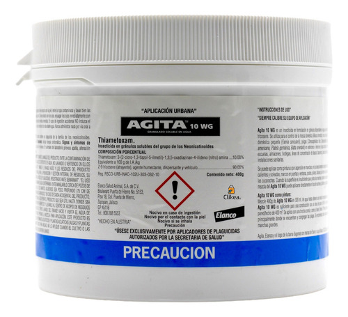 Agita 10 Wg Urbano Cebo Mata Moscas 400 Gramos