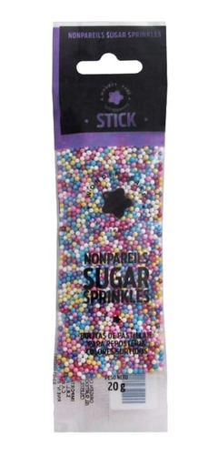 Imagen 1 de 1 de Sticks Perlas Multi Color Comestibles Wonder Bake / Lauacu