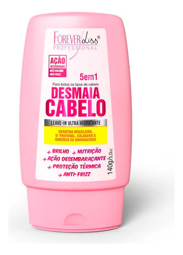 Leave-in Desmaia Cabelo 5 Em 1 Forever Liss 140g