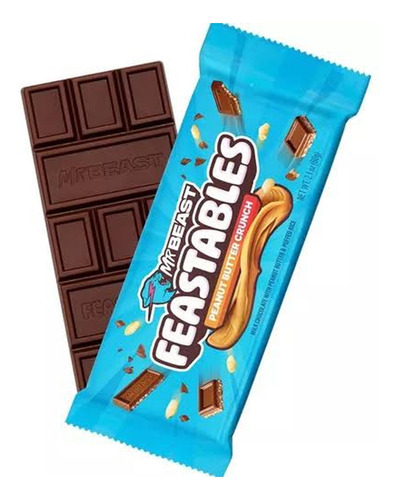 Feastables Mrbeast Barra Peanut Butter Chocolate Crunch 60g