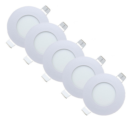 Lámpara Led 3w Para Empotrar Ilumina 21w 8.3x8.3cm Pack 5