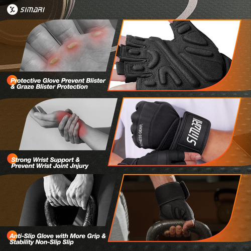 Simari Guantes De Entrenamiento Para Hombre Y Mujer Con Sopo