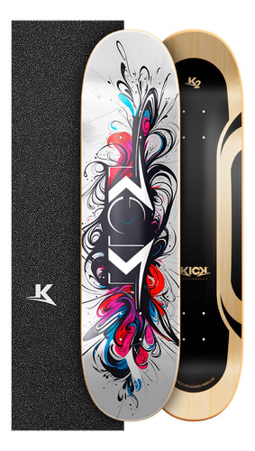 Shape Kick K2 Marfim Ink Splash + Lixa