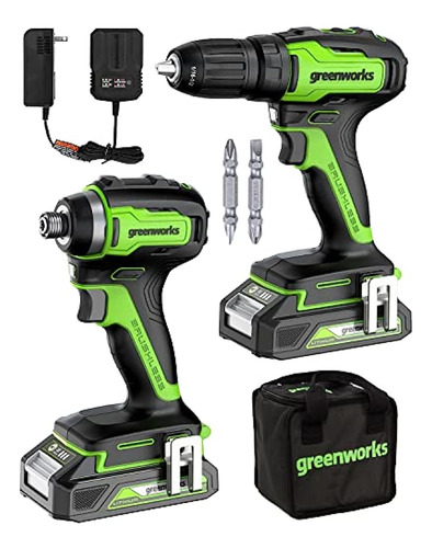 [grado Profesional] Greenworks 24v Max Taladro Inalámbrico S