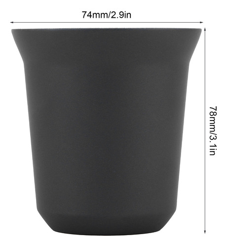 D Taza De Café De Doble Pared De Acero Inoxidable 304