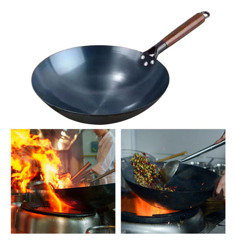 Sartén Wok Antiadherente, Sartenes De Cocina, Sartén 36cm