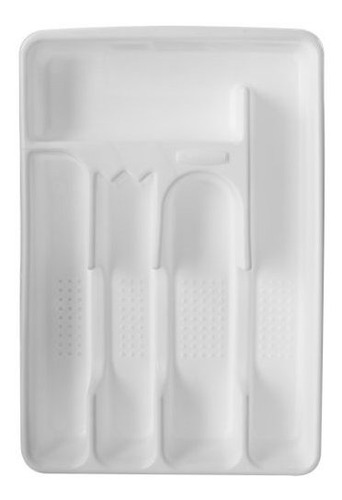 Bandeja Rubbermaid Cubiertos, Pequeña, Blanca Fg2919rdwht.